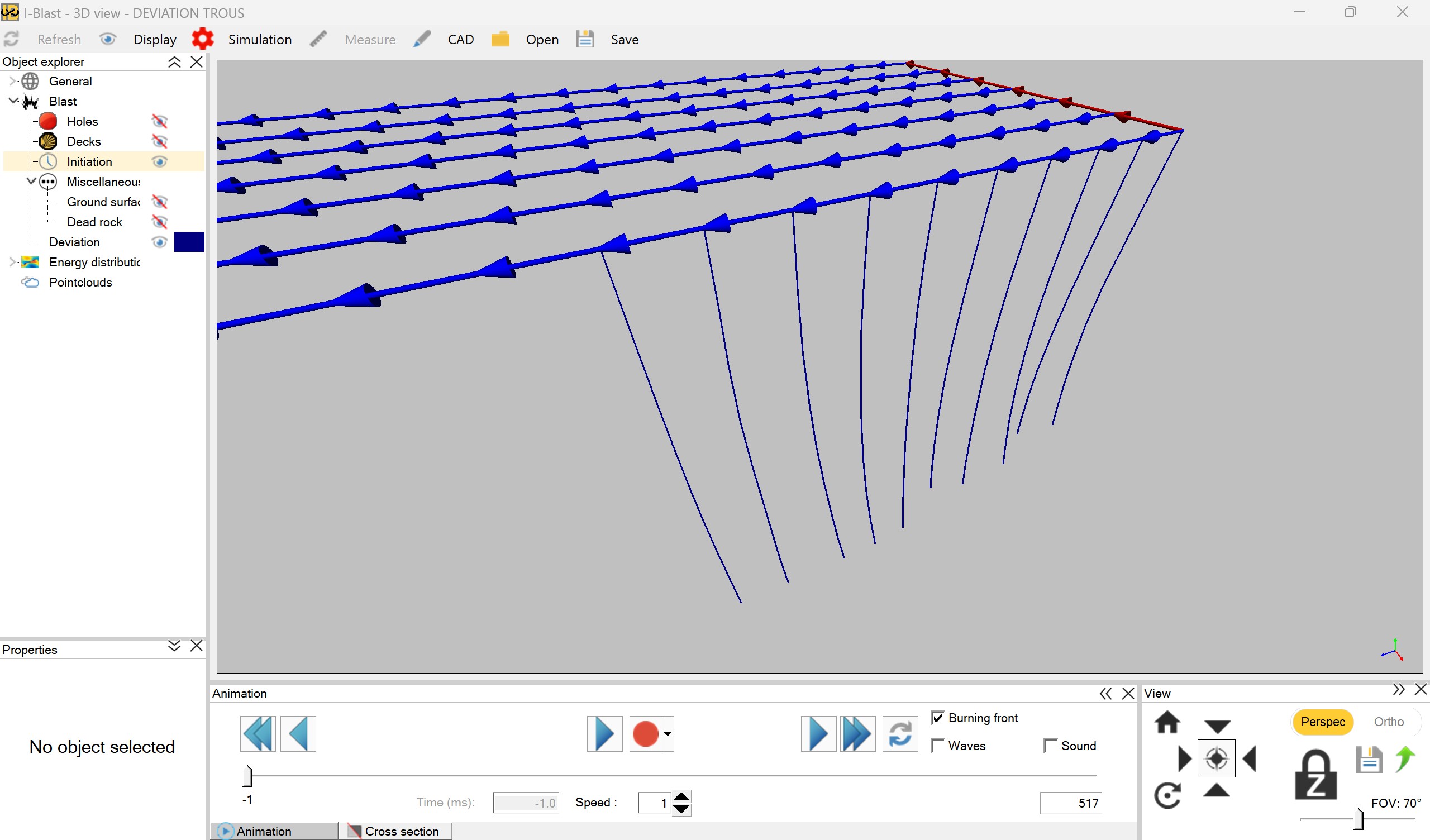 Hole deviation detail
