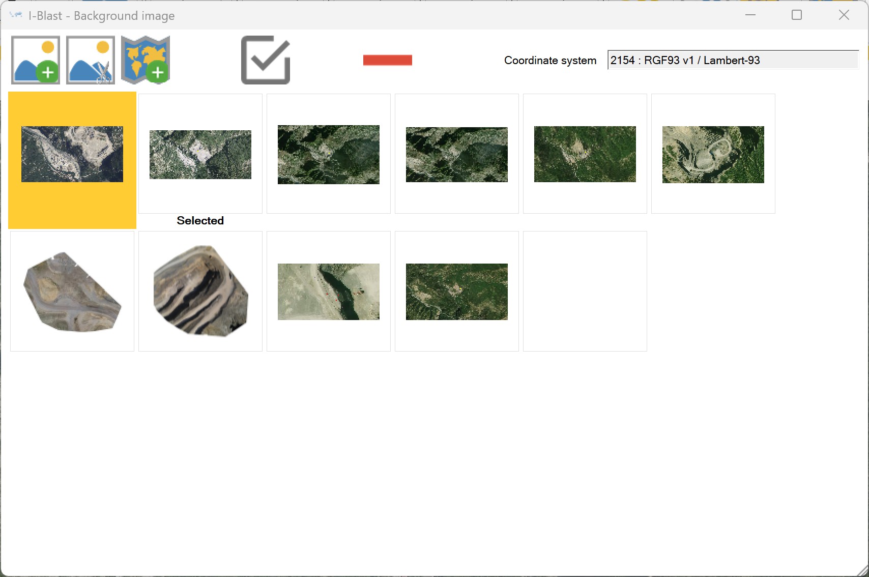 Background image selector